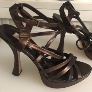 Bronze JLo sandals